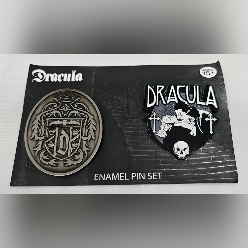 NECA Dracula Enamel Pin Set Jewelry Halloween